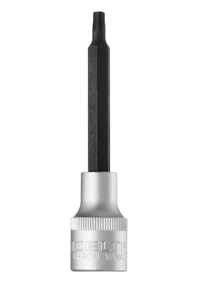 1113064227 T 27 1/2" Uzun Star Tor X Uçlu Lokma Anahtar 100 Mm , Krom, T27