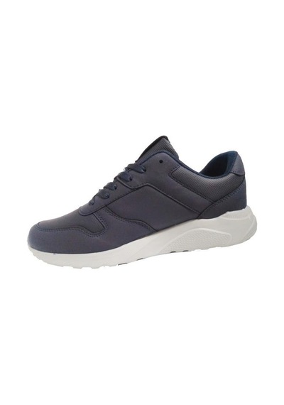 Luttoon 4039-24 Deri Anatomik Hafıza Taban Kadın Sneaker Lacivert Gri Lacivert