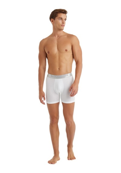 Erkek Modal Elastan Boxer Silver 9303 Beyaz
