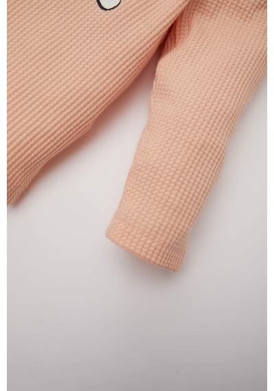 DeFacto Kız Bebek 2'li Takım Waffle Bisiklet Yaka Baskılı Sweatshirt Beli Lastikli Geniş Bol Paça Eşofman Altı E0202A525SPOG577 Turuncu DeFacto Kız Bebek 2'li Takım Waffle Bisiklet Yaka Baskılı Sweatshirt Beli Lastikli Geniş Bol Paça Eşofman Altı E0202A525SPOG577 Turuncu