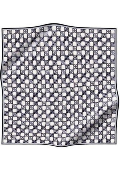 Vissona Tivil İpek Eşarp 60994 - 5 - 0003 - 0028 Krem Gri Batik Desen krem