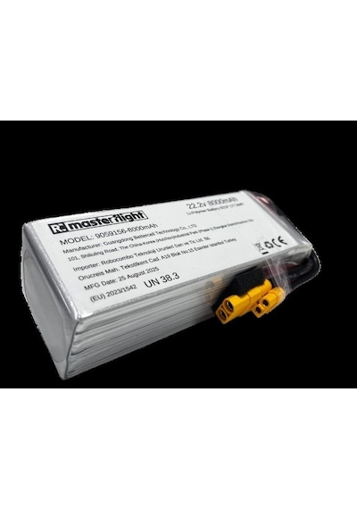 Masterflight 22.2v Li-po Pil - 8000mah 100c 6s Lityum Polymer Batarya