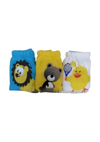 Poope's 3'lü Erkek Bebek Alıştırma Külodu Bebek Tuvalet Eğitimi