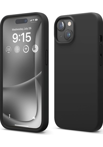 Apple Uyumlu iPhone 15 İle Telefon Kılıfı Kadife Iç Yüzey Soft Tasarım Lansman Kılıf Açık Pembe