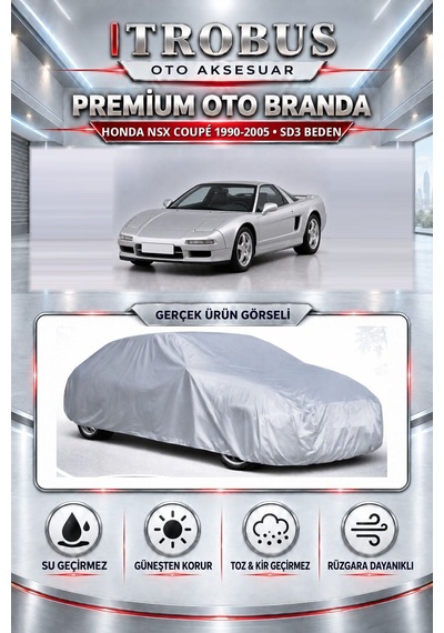 Honda Nsx Coupé 1990-2005 Uyumlu Premium Araba Brandası Oto Branda Sd3 Beden