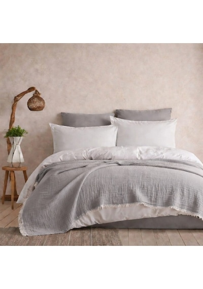 4 Katlı Müslin Pike Çift Kişilik I Battal Boy %100 Pamuklu, Nefes Alabilir, Yumuşak Dokulu Dört Mevsim Kullanım 240x260 Cm Açık Gri 4 Katlı Müslin Pike Çift Kişilik I Battal Boy %100 Pamuklu, Nefes Alabilir, Yumuşak Dokulu Dört Mevsim Kullanım 240x260 Cm Açık Gri