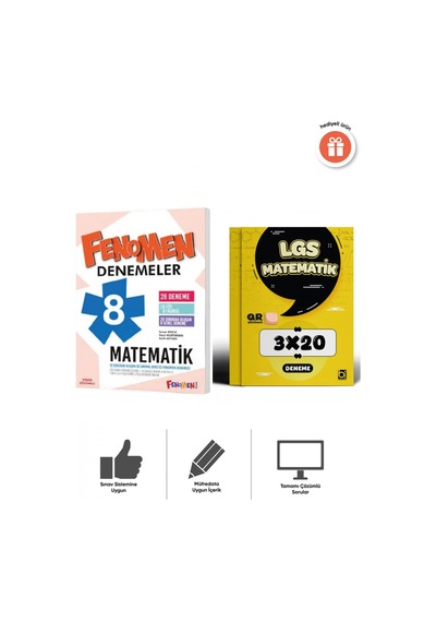 Fenomen Lgs 2027 8. Sınıf Matematik 28 Li Ve 3x20 Deneme Seti Bigelio Yayıncılık