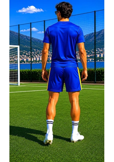 Alexandergardi Erkek Futbol Ve Antreman Şortu Mavi