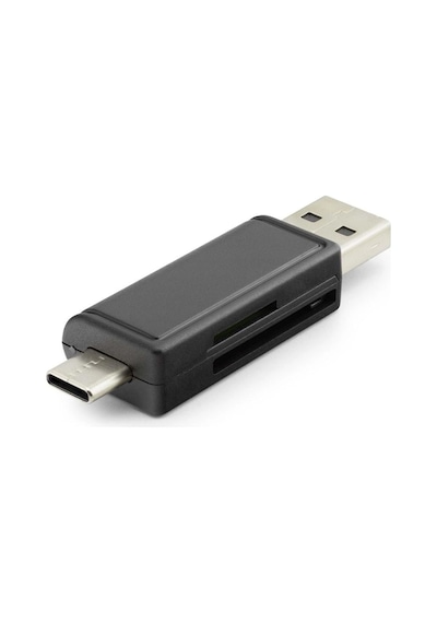 Card Reader Usb + Type C Mıcro Sd Siyah