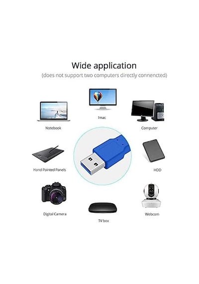 Usb 3.0 Erkek Erkek Ara Bağlantı Kablosu Hdd Harddisk Uzatma Ekleme 30 Cm 4955