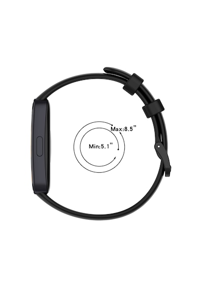 Ekılıf - Huawei Band 8 Uyumlu - Kordon Silikon Klasik Kordon - Siyah