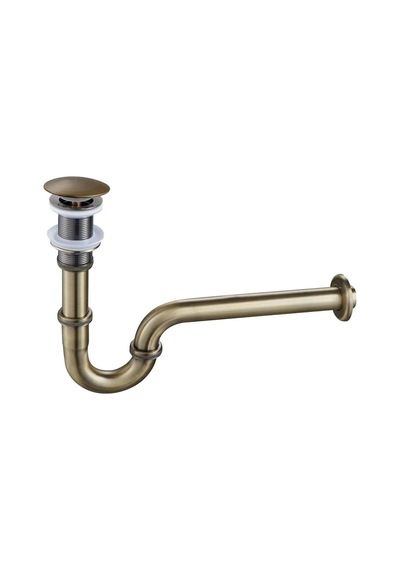 Pop-up Basmalı Paslanmaz Çelik Metal Lavabo Sifonu Ksf101 Antik Eskitme Diğer