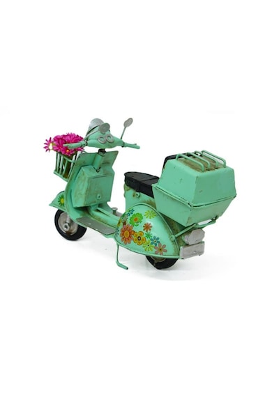 Klc Çiçekli Model Scooter Yeşil