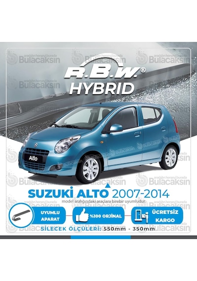 Suzuki Alto Ön Silecek Takımı (2007-2014) RBW Hibrit