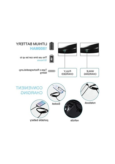 Esnek Kitap Okuma Işığı - Ayarlanabilir Parlaklık Ve 3 Renk Seçeneği 10 Parça Siyah