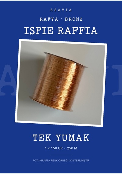 Asavia Ispie Rafya İp Çanta Ve Şapka Örgü İpi 150 Gr 250 M Bronz