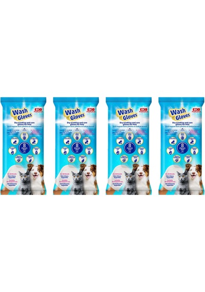 Bio Petactive Wash Gloves Kuru Yıkama Kesesi 4 x 8'li