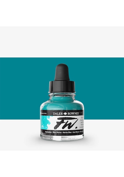 Daler Rowney Fw Ink Akrilik Mürekkep 29.5 Ml Marine Blue 151 Diğer