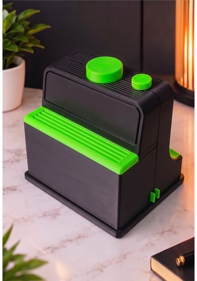 Sincara Home Coffee Print Kahve Üzeri Desen Yapma Makinesi Latte Art Ve Kahve Köşesi Aksesuarı 3d Baskı Kahve Sunumuna Yeni Bir Devrim Siyah - Yeşil
