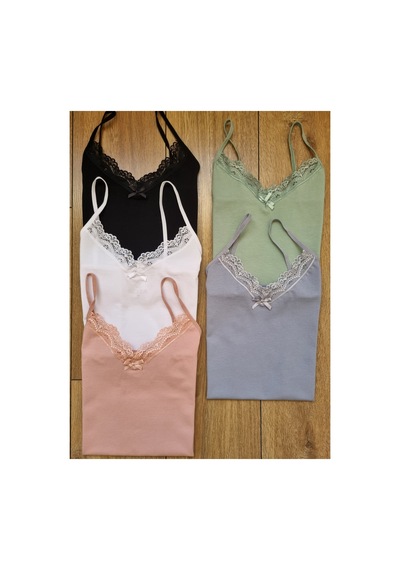 Demirsa Boutique Kadın 5'li Paket Dantelli Pamuklu İp Askılı Atlet Mavi, Yeşil, Pudra, Siyah, Beyaz Mavi-pudra-yeşil-siyah-beyaz5 Demirsa Boutique Kadın 5'li Paket Dantelli Pamuklu İp Askılı Atlet Mavi, Yeşil, Pudra, Siyah, Beyaz Mavi-pudra-yeşil-siyah-beyaz5
