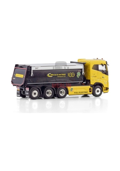 1/50 Millenaar En Van Schaik Transport Volvo Fh5 Sleeper Cab Electrıc 8x4 Tıpper Truck