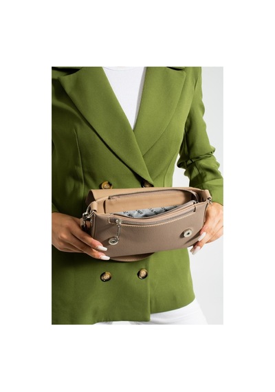 Just Polo Kadın Günlük Kullanıma Uygun Su Geçirmez Şık El Ve Omuz Çantası Shopper Ebat: 23 X 14 Cm Kum 05131486