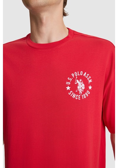 U.S. Polo Assn. U.s. Polo Assn. Erkek Kırmızı Tişört 50327160-vr171 Basıc Kırmızı