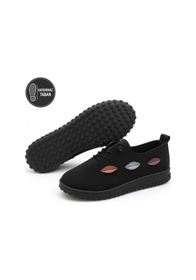 Dadwolf Rahat Yaprak Detaylı Akıllı Bağcıklı Esnek Rahat Comfort Kaydırmaz Taban Günlük Ayakkabı Siyah Dadwolf Rahat Yaprak Detaylı Akıllı Bağcıklı Esnek Rahat Comfort Kaydırmaz Taban Günlük Ayakkabı Siyah
