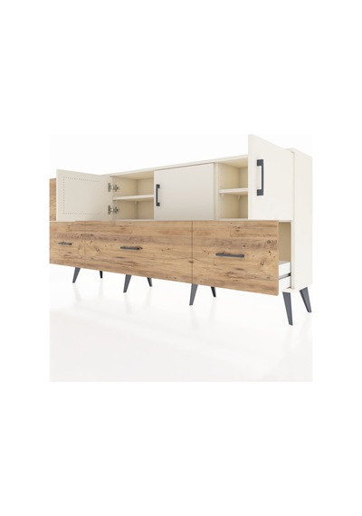 Arges Konsol 4 Raflı 4 Çekmeceli 3 Kapaklı 176x30x83 Aytaşı-aytaşı/çam Aytaşı/çam Arges Konsol 4 Raflı 4 Çekmeceli 3 Kapaklı 176x30x83 Aytaşı-aytaşı/çam Aytaşı/çam