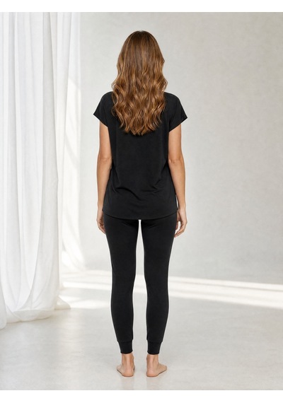 Nealirsanall.com Kadın V Yaka Düşük Omuz Salaş / Oversize Penye Tunik T-shirt Haki Yeşil
