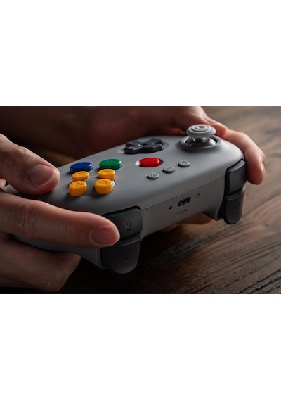 8bitdo 64 Bluetooth Controller 3d Analog Switch, Windows, Ve Android Uyumlu Gri