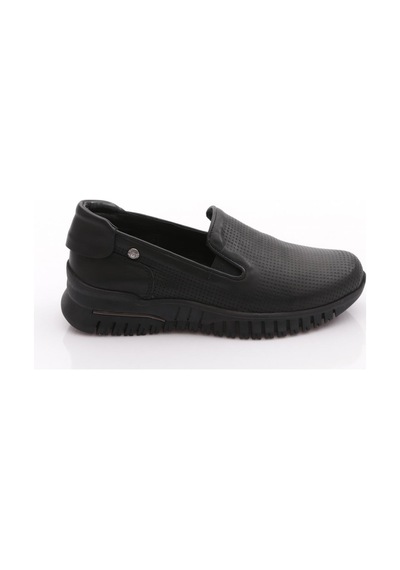 Mammamia D25ya-3445 Kadın Deri Comfort Ayakkabı Siyah Pen