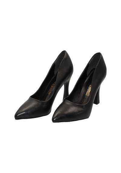 Bluefeet Siyah Cilt Topuklu 8 Cm Kadın Stiletto Ayakkabı Siyah
