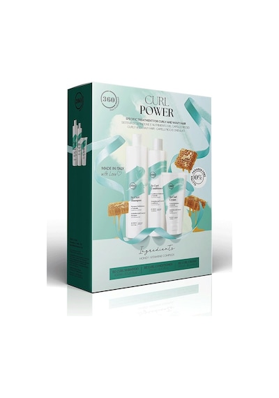 360 Hair Professional Be Curl Shp Cond 250 ML + Control Cream 150 ML Set Kıvırcık