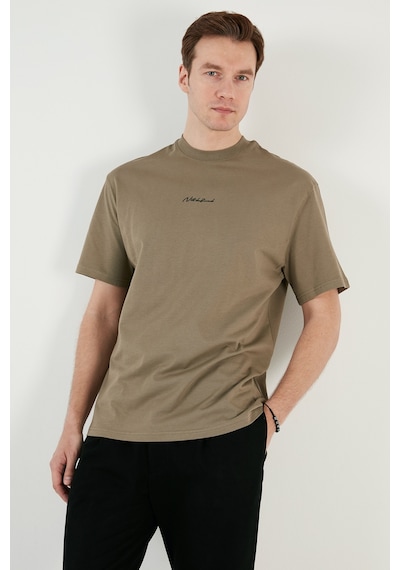 Buratti Pamuklu Relaxed Fit Sıfır Yaka Erkek T Shirt 5902702 Vizon Yeşili Buratti Pamuklu Relaxed Fit Sıfır Yaka Erkek T Shirt 5902702 Vizon Yeşili