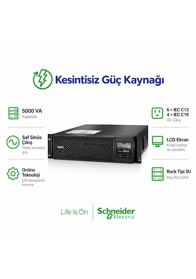 Apc Akıllı-ups Srt 5000va Rm 230v