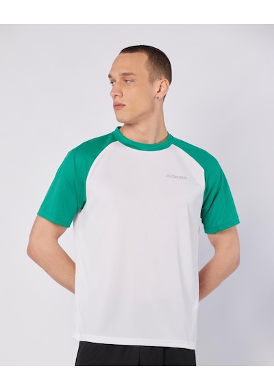Kappa Kuby Tee Erkek Beyaz-yeşil Regular Tişört