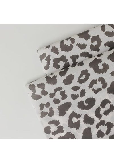 Beyaz Leopar Desenli Pelur Kağıt- 50x70 17 Gr - 200 Adet