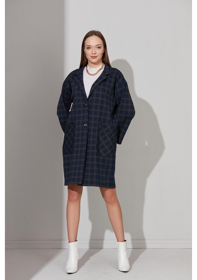 Alexander Gardi Alexander Gardı Düğmeli Astarsız Oversize Kaban B22-158209 001