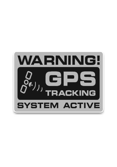 Tr Gps Takip Sistemi Aktif Uyarı Araba Çıkartmaları 4adet