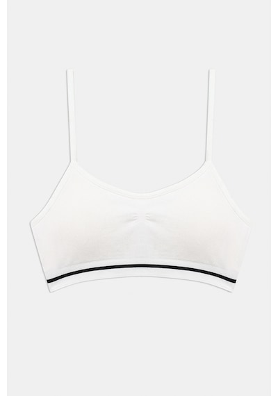 Penti Kız Çocuk White Seamless Pedli Beyaz Crop Üst Plncv4ea24ıy-whı Beyaz