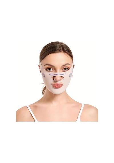 Fit Yüz, Çene, Boyun Şekillendirme Toparlayıcı Sıkılaştırıcı Band Gündüz Ve Gece Kullanım