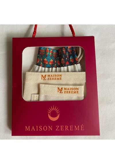 Maison Zereme 3'lü Set %100 İpek Filoş Vücut  Yüz Kesesi