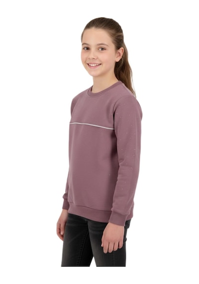 Kız Çocuk Taşlı Sweatshirt Bgl-st05268 Gül Kurusu