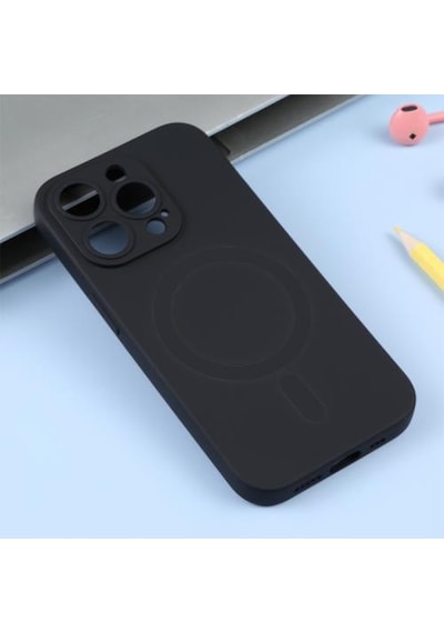 Coofbe Magsafe Uyumlu Apple iPhone 14 Pro 6.1inç Silikon Kılıf, Kamera Koruyucu,Darbe Emici,Lansman Kılıf