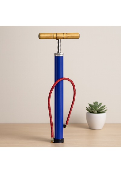 El Pompası 55 Cm Metal Gövde Ahşap Kol Bisiklet/top/motor
