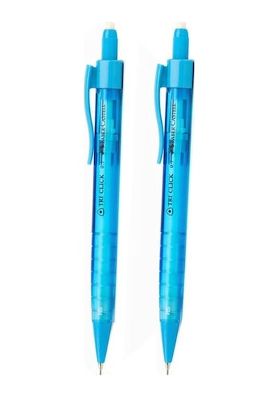 Faber Castell Tri Click Versatil 0.7mm 2 Li Mavi Set