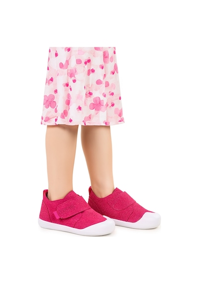 Kiko Kids Rosie Cırtlı Kız Bebek Günlük Ayakkabı Fuşya