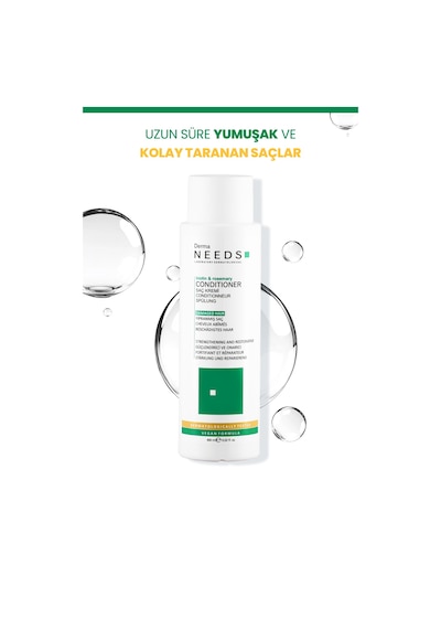 Derma Needs Yıpranmış Ve Dökülen Saçlara Özel Besleyici Saç Kremi 400 ML Amino Asit + Vitamin İle Güçlü Bakım