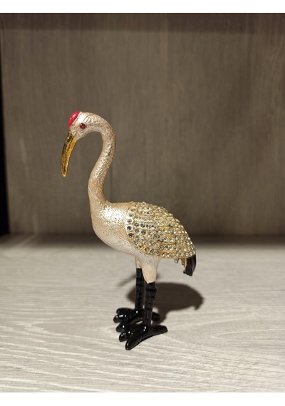Swarovski Taşlı Leylek Mücevherlik / Dekoratif Biblo